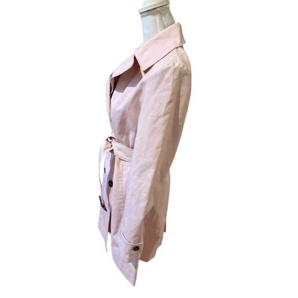 Banana Republic Belted Trench Coat Pale Pink S - Picture 5 of 8